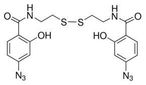 Bis[B-(4-azidosalicylamido)ethyl]disulfide - CAS:199804-21-2 - BASED, 16, N-(Dithiobis-ethylene)bis(4-azido-2-hydroxy-benzamide), 16,N-Bis(4-azidosalicoyl)cystamine